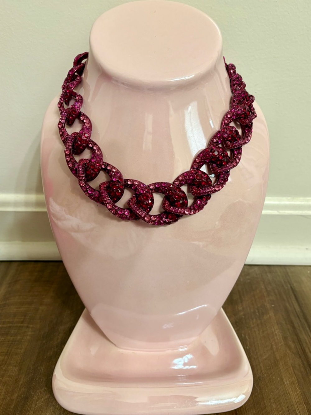 Swarovski Fuchsia Tabloid Collar